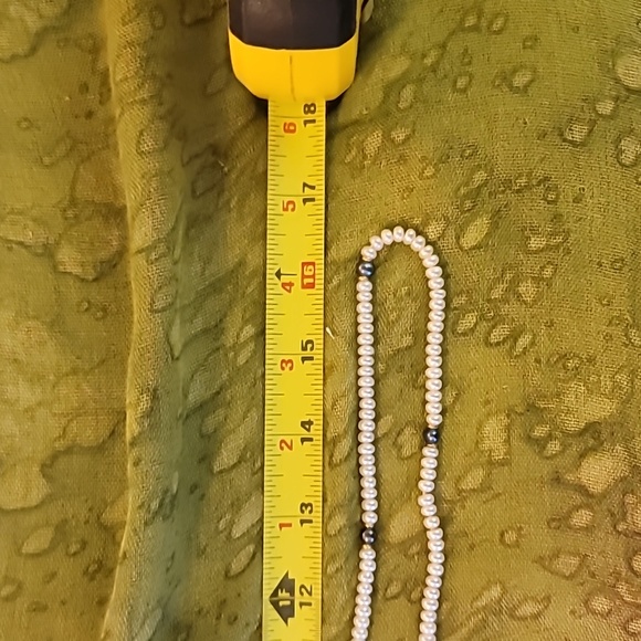 Genuine Pearl & 14k Gold Necklace 32\